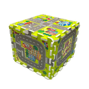 Road Trip Puzzle Play Mat – Soft Foam Adventure-Themed Floor Tiles-Toddler Play Mats