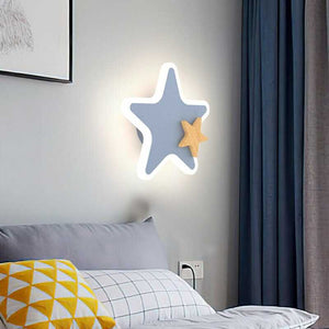 Rocket Moon Star Wall Lamp | Kid's room Lighting Decor-Kids Room Nursery Lighting