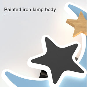 Rocket Moon Star Wall Lamp | Kid's room Lighting Decor-Kids Room Nursery Lighting