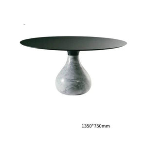 Rocky Italian Marble Dining Table-Dining Tables