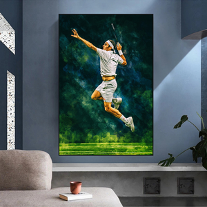 Roger Federer Canvas Wall Art – Decor for Tennis Fans-Wall Posters