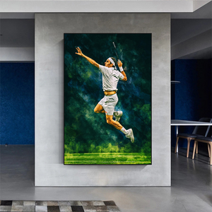 Roger Federer Canvas Wall Art – Decor for Tennis Fans-Wall Posters