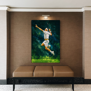 Roger Federer Canvas Wall Art – Decor for Tennis Fans-Wall Posters