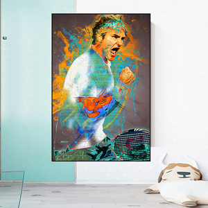 Roger Federer Tennis Legend Sports Canvas Wall Art-Wall Posters
