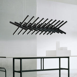 Rotatable Light Bars Chandelier: Illuminate Your Space-Kitchen Island