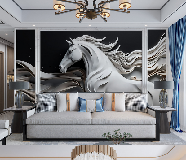 Royal Horse Wallpaper Murals-Geometric Shapes Wallpaper