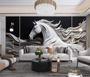 Royal Horse Wallpaper Murals-Geometric Shapes Wallpaper