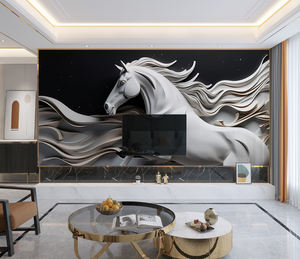Royal Horse Wallpaper Murals-Geometric Shapes Wallpaper