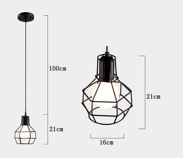 Rustic Industrial Pendant Light Hangings-Pendant Lights