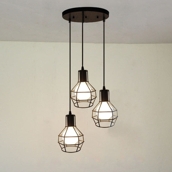 Rustic Industrial Pendant Light Hangings-Pendant Lights