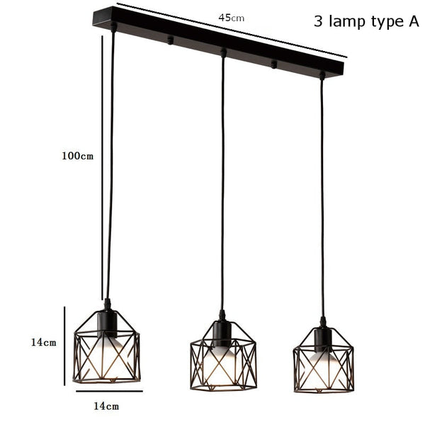 Rustic Industrial Pendant Light Hangings-Pendant Lights