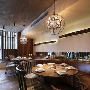 Rustic Orb Chandelier - Rustic and Elegant Lighting-Ceiling Chandelier