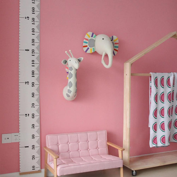 Safari Friends Plush Toy Head Wall Hanging-