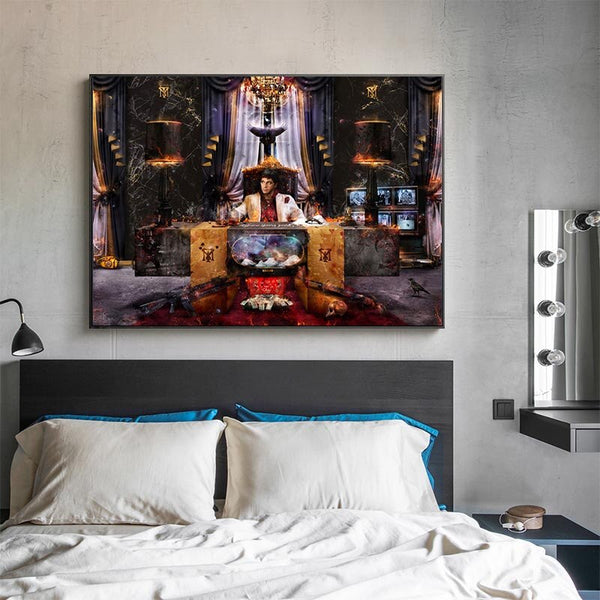 Scarface Canvas Wall Art - The World Is Yours Tony Montana-Wall Posters