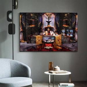 Scarface Canvas Wall Art - The World Is Yours Tony Montana-Wall Posters