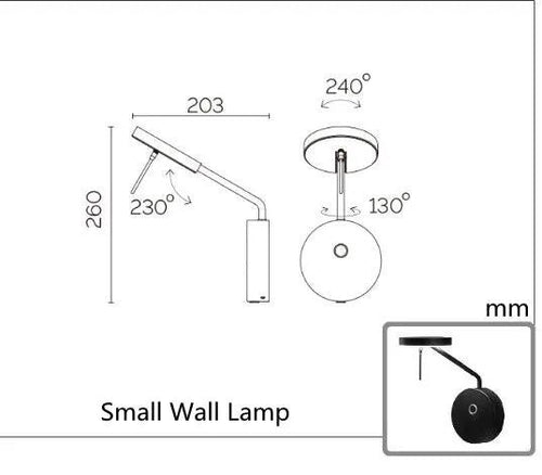 Sconce Swing Arm Wall Lamp-Wall Lights