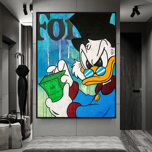 Scrooge McDuck Forbes Canvas Wall Art - Scrooge Poster-Wall Posters