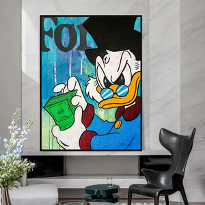 Scrooge McDuck Forbes Canvas Wall Art - Scrooge Poster-Wall Posters