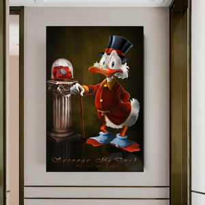 Scrooge McDuck Giordano Canvas Wall Art - Money Maker Millionaire-Wall Posters