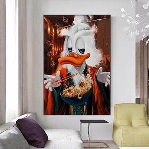 Scrooge McDuck Money Magician Millionaire Canvas Wall Art-Wall Posters