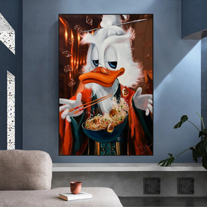 Scrooge McDuck Money Magician Millionaire Canvas Wall Art-Wall Posters