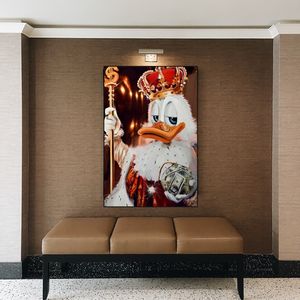 Scrooge McDuck Royale King Millionaire Canvas Wall Art-Wall Posters