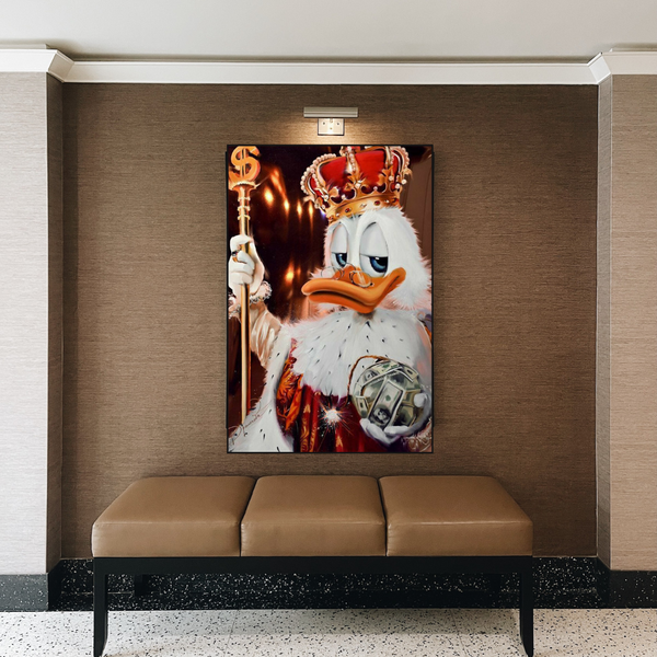 Scrooge McDuck Royale King Millionaire Canvas Wall Art-Wall Posters