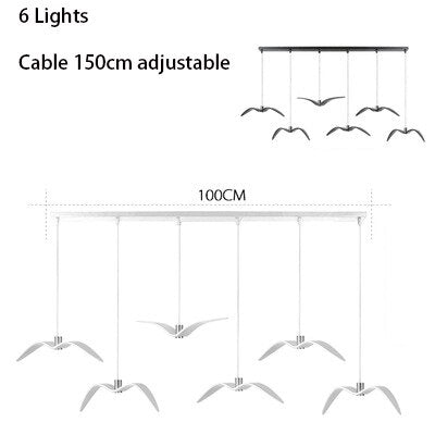 Seagulls Pendant Light: Unique Lighting Fixture-Pendant Lights