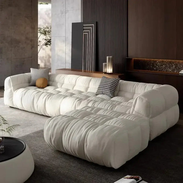 Sectional Puff Sofa for Living Room – Luxurious & Durable Sofa Set-Sofa Set