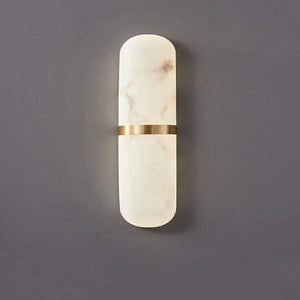 Semi Cylinder Marble Wall Light-Wall Lights