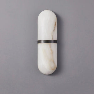 Semi Cylinder Marble Wall Light-Wall Lights
