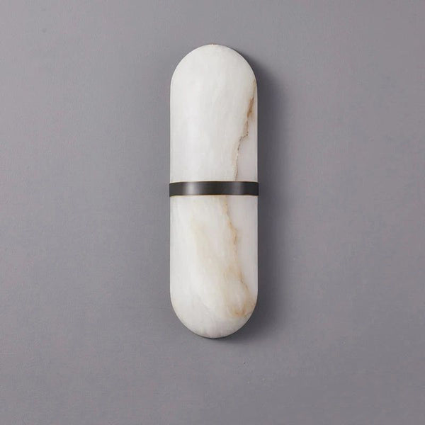 Semi Cylinder Marble Wall Light-Wall Lights