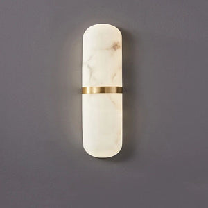 Semi Cylinder Marble Wall Light-Wall Lights