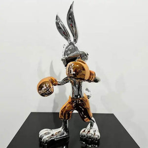 Silver Electroplated Bugs Bunny Statue-Supreme Sculptures