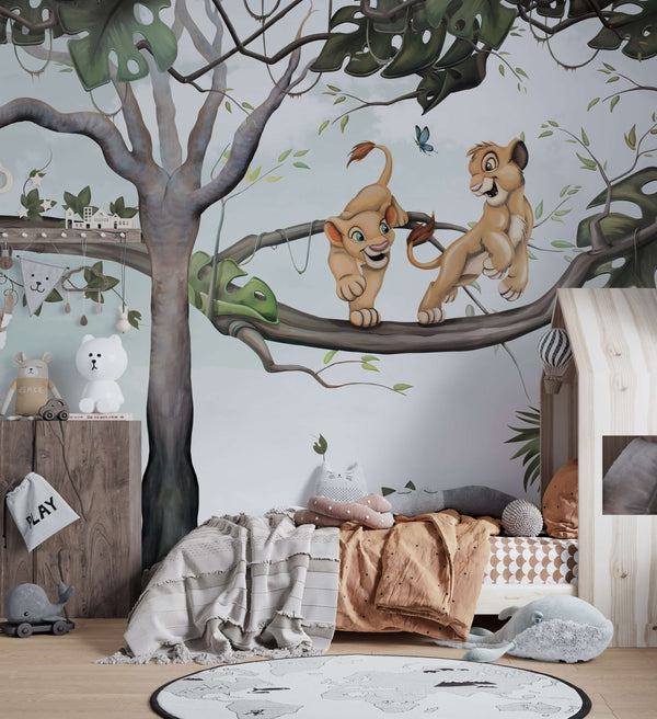 Simba & Nala Kids room Wallpaper-Kids Room Wallpaper