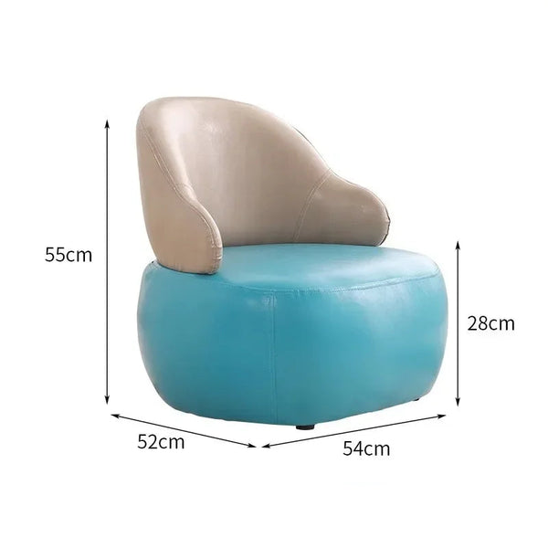 Simple PU Kids Sofa – Customizable One-Seater Toddler Chair with Easy Assembly-Kids Sofas