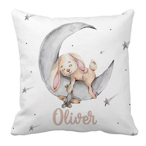Sleeping Bunny Baby Name Cot Bedding Set | Baby Shower Gift Bedding Set-Crib Bedding