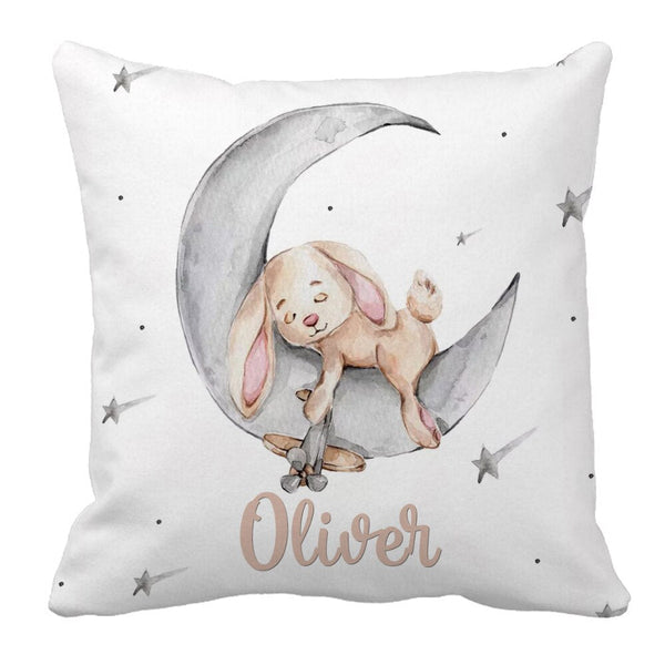 Sleeping Bunny Baby Name Cot Bedding Set | Baby Shower Gift Bedding Set-Crib Bedding