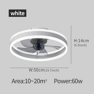 Smart LED Quiet Ceiling Fan Light 6-Speed-Ceiling Fans