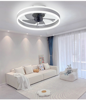 Smart LED Quiet Ceiling Fan Light 6-Speed-Ceiling Fans