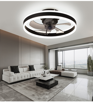 Smart LED Quiet Ceiling Fan Light 6-Speed-Ceiling Fans