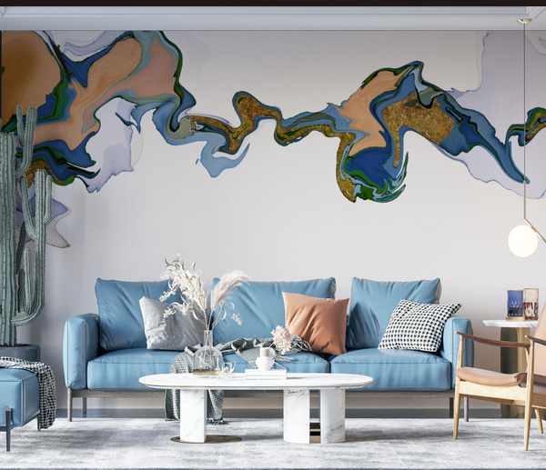 Smoke Design Wallpaper Murals - Transform Your Space-Marble Design Wallpaper