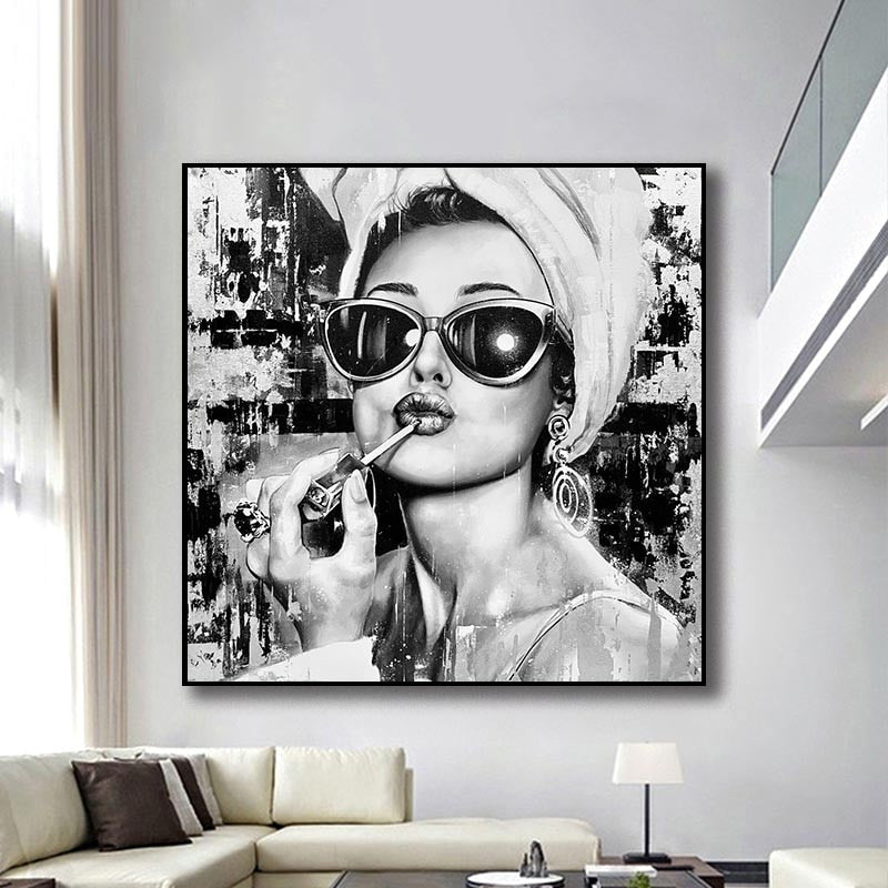 Smoking: Beauty Queen Poster – Captivating Elegance-Wall Posters
