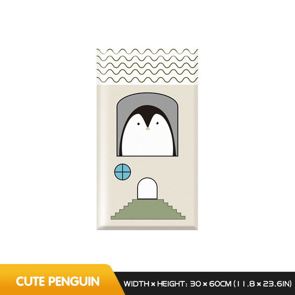 Snow Animal Anti-collision Wall Decoration for Toddlers Room-Anti Collision Padded Wall Stickers