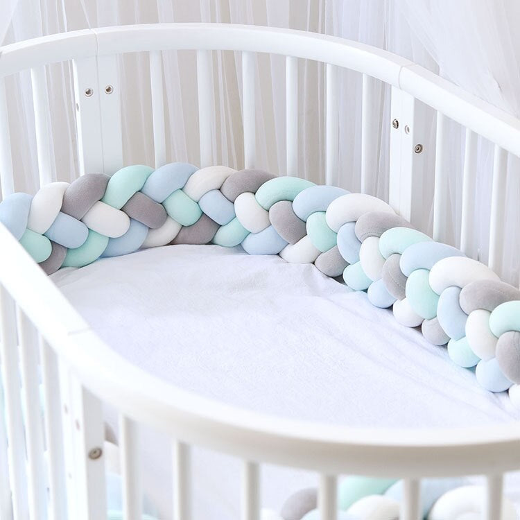 Soft Plush Cot Bumper: Cot Bumper for Tots-Crib Bumper