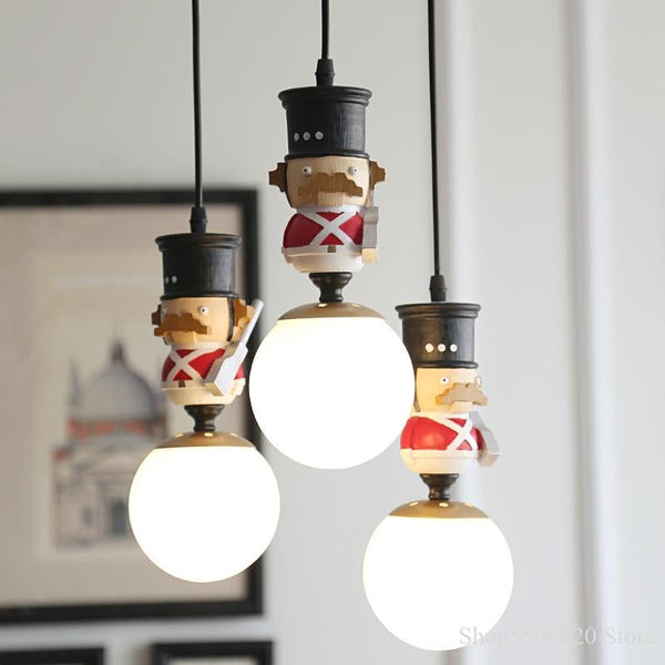 Soldiers Pendant Lighting For Kids Room-Kids Room Nursery Lighting