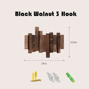 Solid Wood Clothes Hanging Wall Mounted Rack-Drying Racks & Hangers