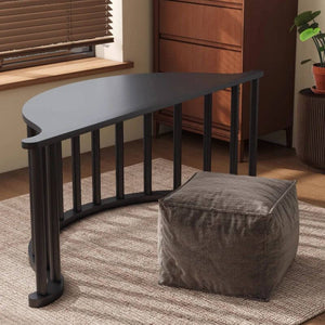 Solid Wood Retro Rocking Chair for Living Room-Recliners