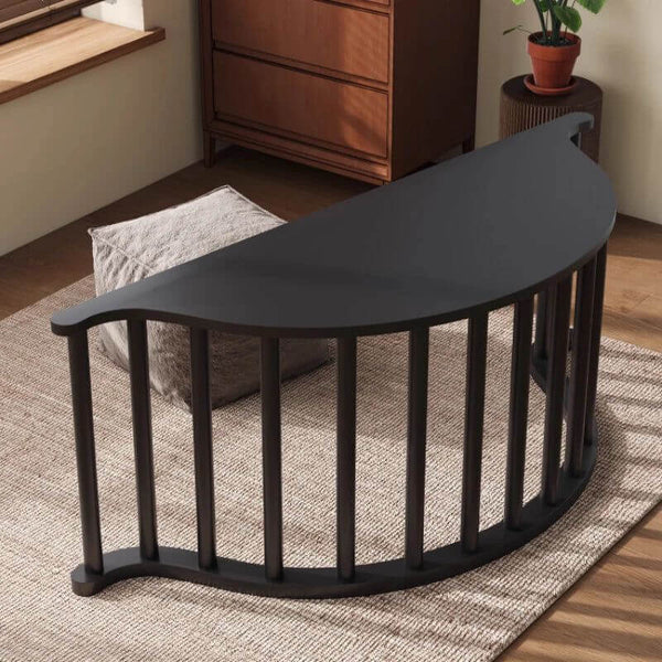 Solid Wood Retro Rocking Chair for Living Room-Recliners