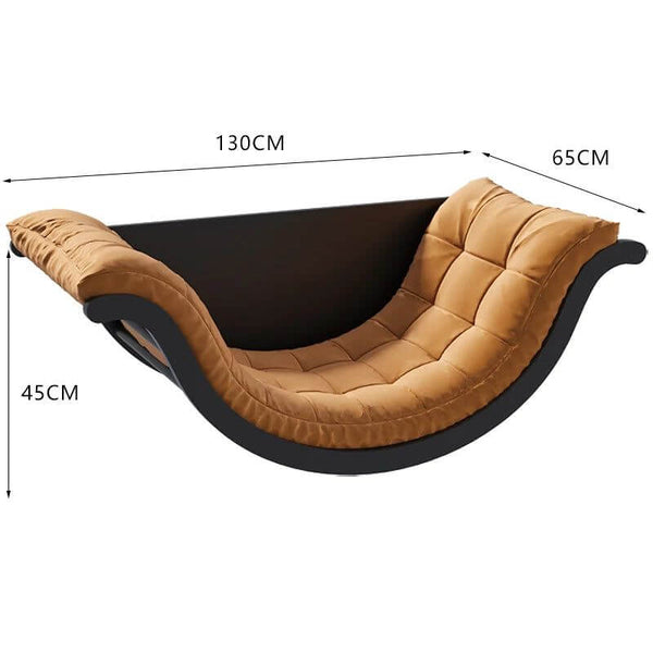 Solid Wood Retro Rocking Chair for Living Room-Recliners